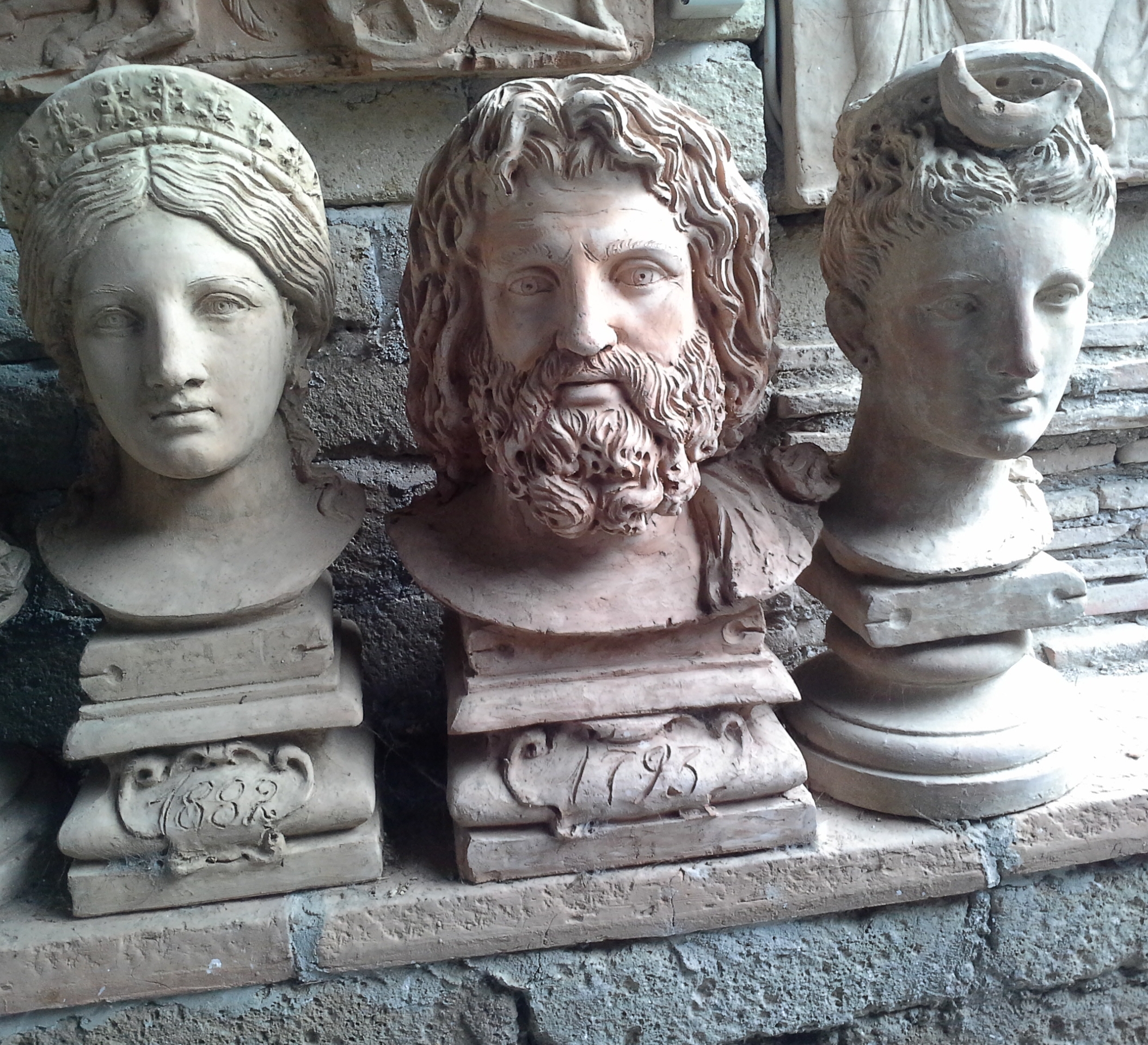 Studi di teste da modelli dell’arte greca e romana