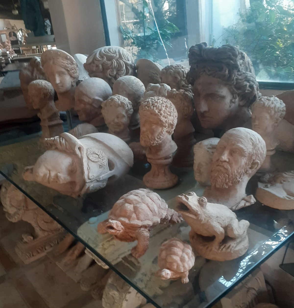 Raccolta di studi di ritratti classici in terracotta