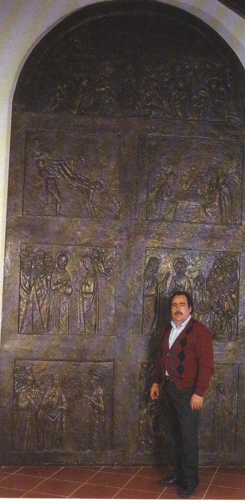 Portale in bronzo, Chiesa Madre, Aidone (1984)