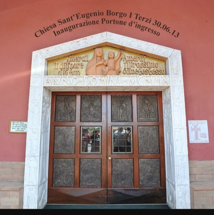 Portale in bronzo, Sant’Eugenio, Cerveteri (1998)