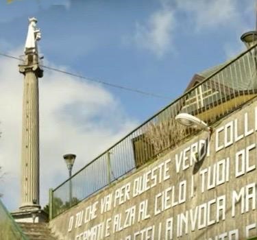 Statua monumentale della Madonna della Luce presso l'omonino Santuario di Palermiti (1984)