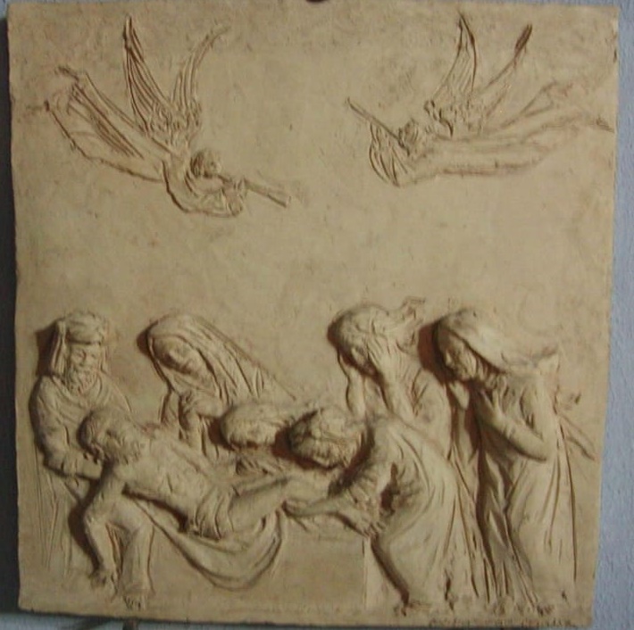 Via Crucis, Tredicesima Stazione, terracotta, Suore Domenicane, Roma (1988)