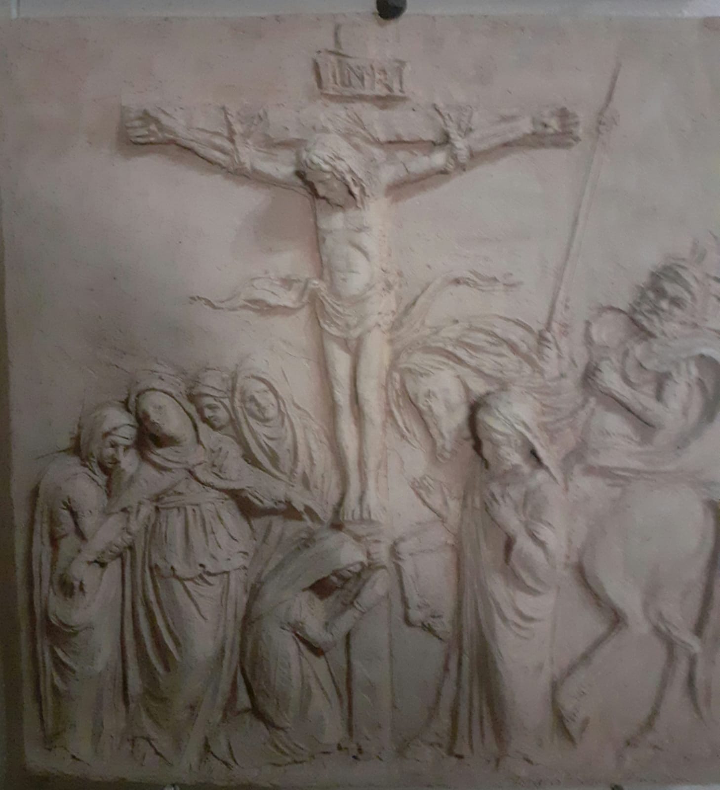 Via Crucis, Undicesima Stazione, terracotta, Suore Domenicane, Roma (1988)