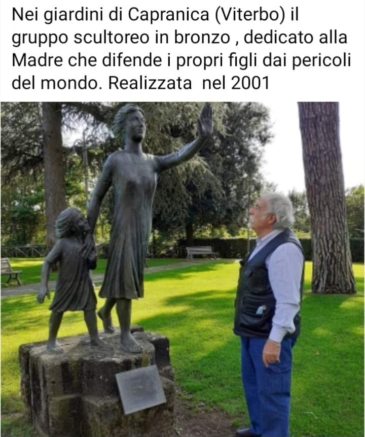 Statua bronzea dedicata alle Madri Coraggio a Capranica