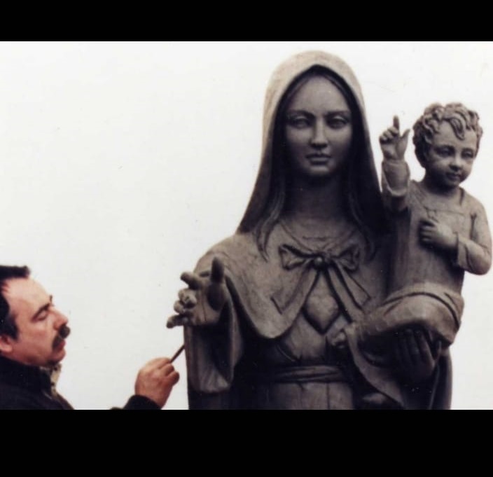 Statua bronzea della Madonna della Neve sul Monte Limbara a Tempio Pausania