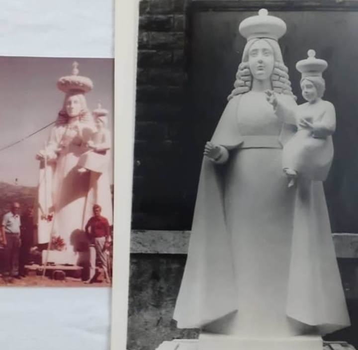 Statua monumentale della Madonna della Luce al Santuario di Palermiti
